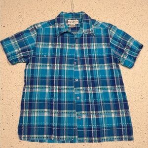 Vintage Dress Barn Cotton Blue Plaid Women’s Shirt Grandmacore Cottagecore